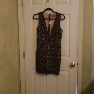 Akira Chicago Black lace dress